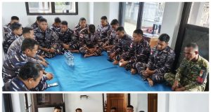 Peduli Sesama, Lanal Nabire Gelar Doa Bersama Untuk Korban Bencana Alam Tanah Longsor.