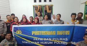Sat Binmas Polres Nabire Gelar Pertemuan Koordinasi dengan FKPM Kalisemen