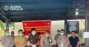 Polres Nabire Musnahkan Barang Bukti Sabu, Tegaskan Perang Melawan Narkoba