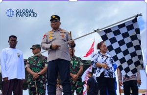 Sambut HUT Ke-2, Polda Papua Tengah Gelar Lomba “Race Motor Tempel” di Nabire