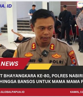 Semarakkan HUT Bhayangkara ke-80, Polres Nabire Gelar Donor Darah Hingga Bansos untuk Mama-Mama Papua