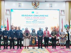 Pemprov Papua Tengah Gelar Ibadah Oikumene ASN dan Non ASN, Ini Pesan Ketua FKUB