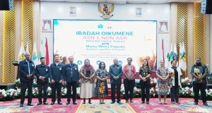 Pemprov Papua Tengah Gelar Ibadah Oikumene ASN dan Non ASN, Ini Pesan Ketua FKUB