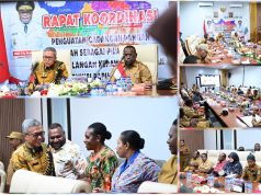 Rakor Cadangan Pangan Papua Tengah Digelar, Gubernur Meki Nawipa: “Cadangan Pangan Harus Dipersiapkan Sebelum Krisis Terjadi”