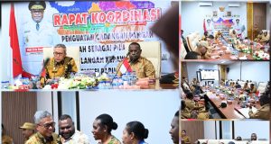 Rakor Cadangan Pangan Papua Tengah Digelar, Gubernur Meki Nawipa: “Cadangan Pangan Harus Dipersiapkan Sebelum Krisis Terjadi”