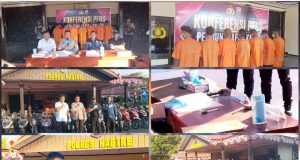 Polres Nabire Bekuk Geng Kapak dan Sita 62 Motor Hasil Kejahatan