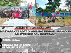 Soroti Konflik dan Operasi Militer di Hari Masyarakat Adat, Ando Douw : “Tanah Papua Milik Masyarakat Adat!”