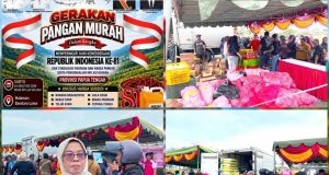 Pemprov Gandeng Ketahanan Pangan Gelar Pasar Murah Sambut HUT Ke-81 RI, Monikem : “Langkah Kurangi Dampak El Nino”