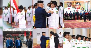 Pemprov Papua Tengah Kukuhkan 40 Paskibraka, Wagub Deinas : Tampilkan yang Terbaik dan Memukau pada Puncak HUT ke-81 RI di Nabire