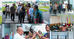 Sambut Menteri HAM di Nabire, Wagub Deinas Geley : “Kunjungan Ini Perkuat Sinergi Pusat dan Daerah”
