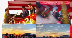Pemprov Gelar Upacara Taptu dan Pawai Obor Jelang HUT ke-81 RI, Gubernur Meki Ajak Warga Papua Tengah Bersatu dan Berkarya