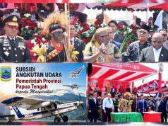 Kado HUT ke-81 RI Untuk Papua Tengah, Pemprov Luncurkan Penerbangan Subsidi