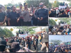 Massa IKT Padati PN Nabire, Kawal Persidangan Tahap I Kasus Viral Waroki