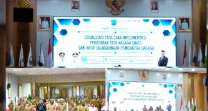 Gelar Sosialisasi Kearsipan, Gubernur Meki Nawipa Tegaskan Pentingnya Akuntabilitas Daerah Baru