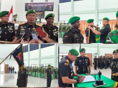 Danrem 173/PVB Brigjen TNI Vivin Alivianto Pimpin Sertijab di Mako Korem Nabire